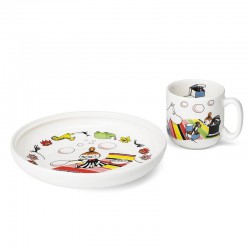 Arabia Moomin Child Set Plate and Mug Little My